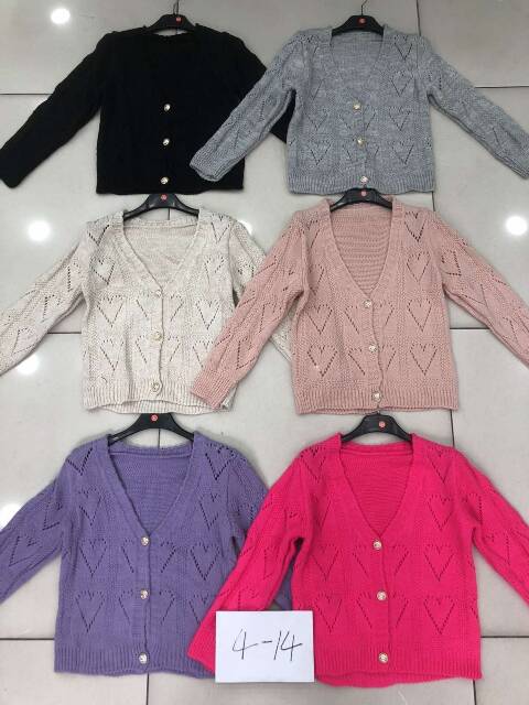 Sweter dziewczęce 1477 1 kolor 4-14 1