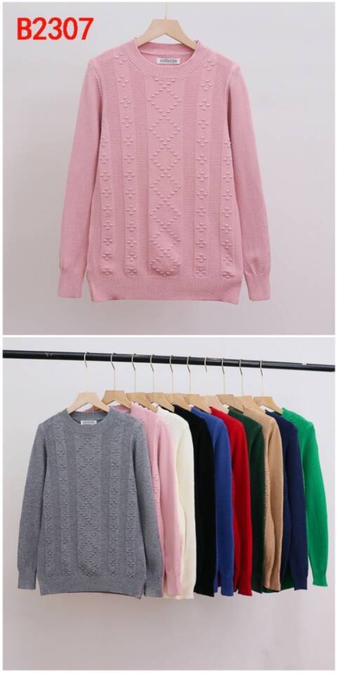 Sweter damskie B2307 Mix kolor Standard
