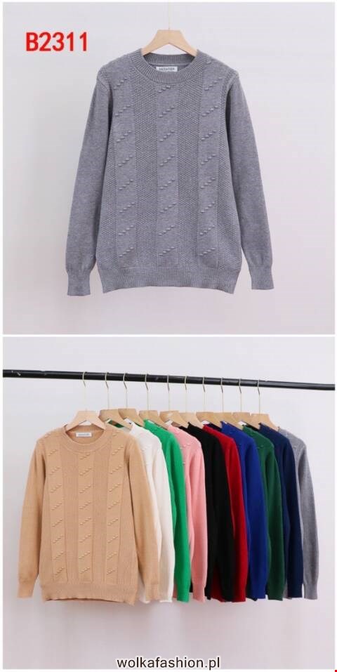 Sweter damskie B2311 Mix kolor Standard