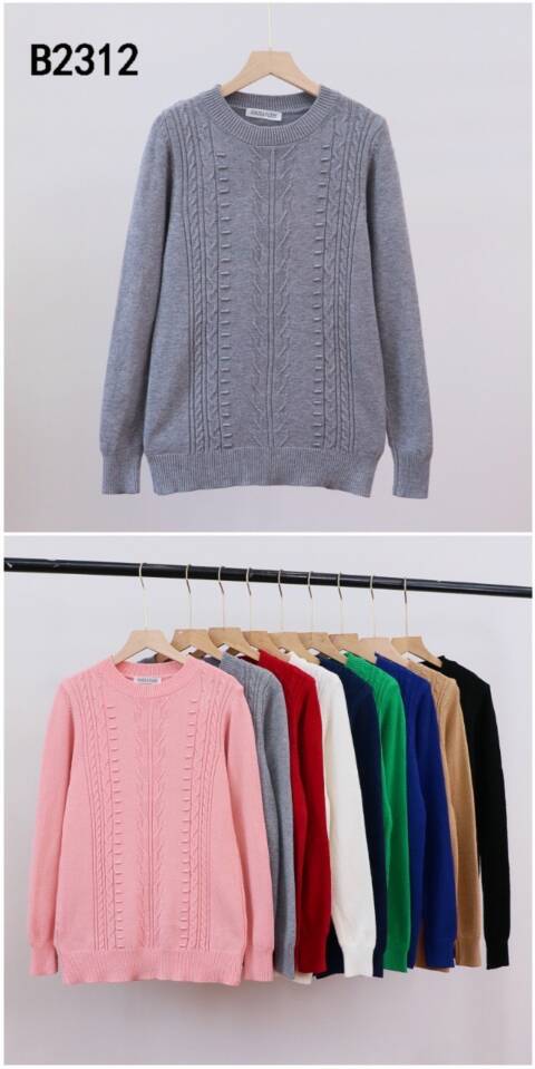 Sweter damskie B2312 Mix kolor Standard