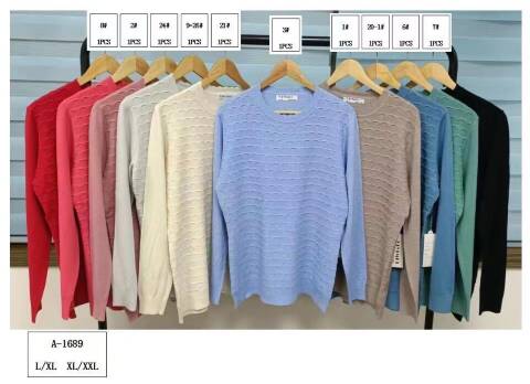 Sweter damskie A-1689 Mix kolor L-2XL 1