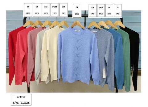 Sweter damskie A-1703 Mix kolor L-2XL 1