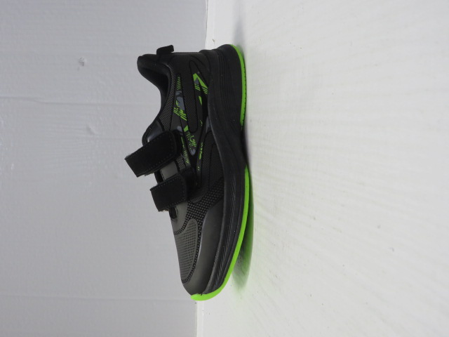 Buty Sportowe Dziecięce EC257 BLACK/GREEN 32-37