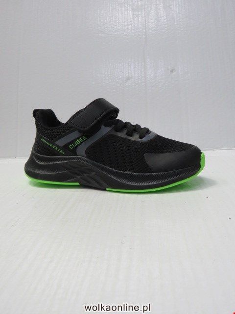 Buty Sportowe Dziecięce EC260 BLACK/GREEN 32-37