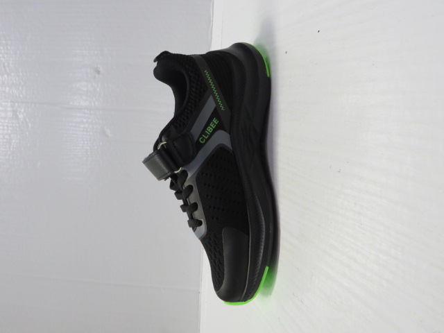 Buty Sportowe Dziecięce EC260 BLACK/GREEN 32-37 1