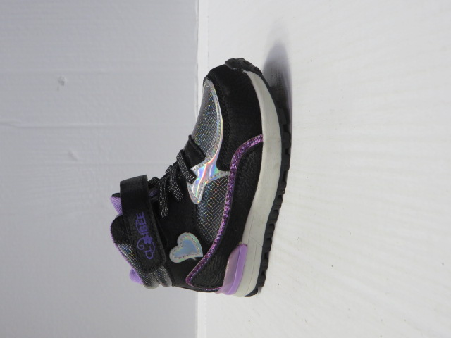 Botki Dziecięce H293A BLACK/PURPLE 21-26