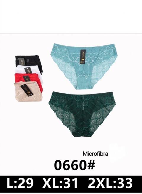 Majtki damskie 0660 Mix kolor L-2XL