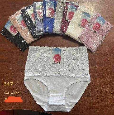 Majtki damskie 847 Mix kolor 2XL-4XL