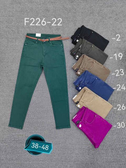 Jeansy damskie F226-22 1 kolor 38-48 1