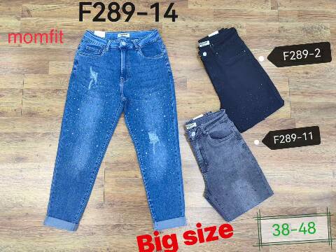 Jeansy damskie F289-14 1 kolor 38-48 1