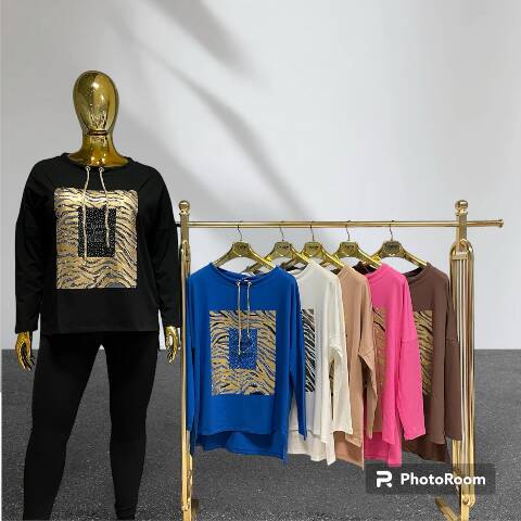 Bluzka damskie 1829 1 kolor Standard (Towar Tureckie)