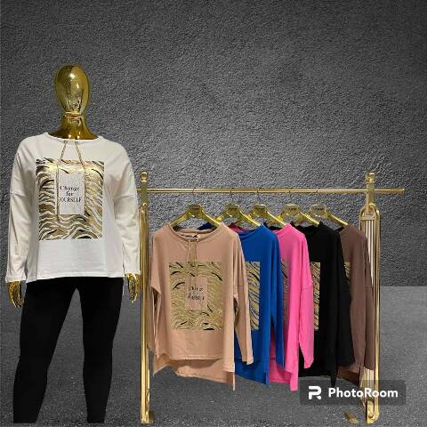 Bluzka damskie 1830 1 kolor Standard (Towar Tureckie)