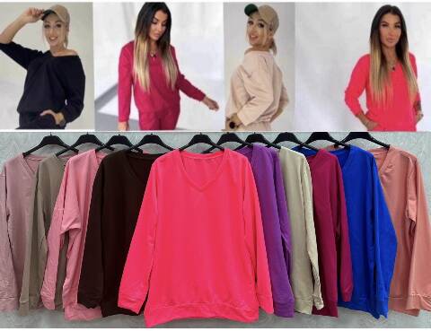 Bluza damskie 1843 Mix kolor Standard (Towar Ploskie) 1