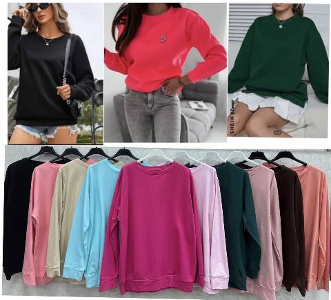 Bluza damskie 1844 Mix kolor Standard (Towar Ploskie) 1