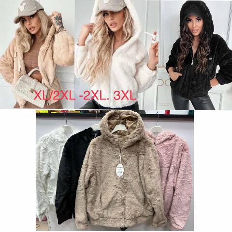 Bluza damskie 1863 Mix kolor xl-3xl (Towar Polskie) 1