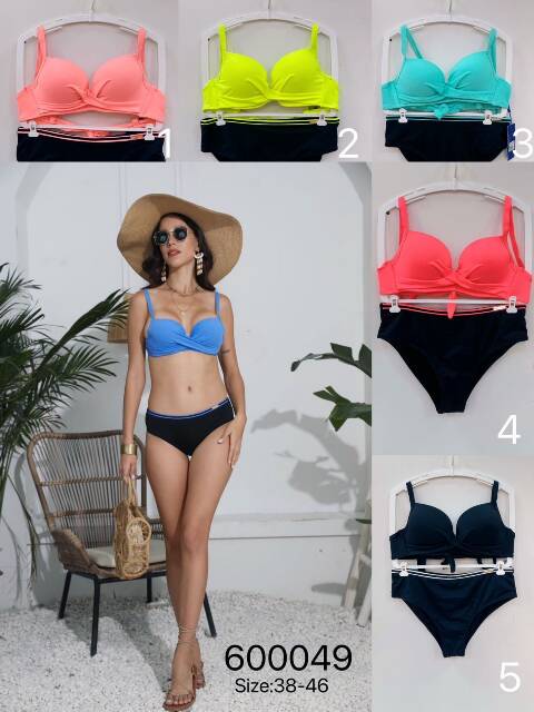 Strój kąpielowy dwuczęściowy 600049 Mix kolor 38-46 1