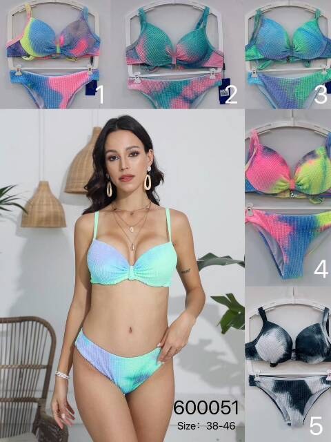 Strój kąpielowy dwuczęściowy 600051 Mix kolor 38-46 1