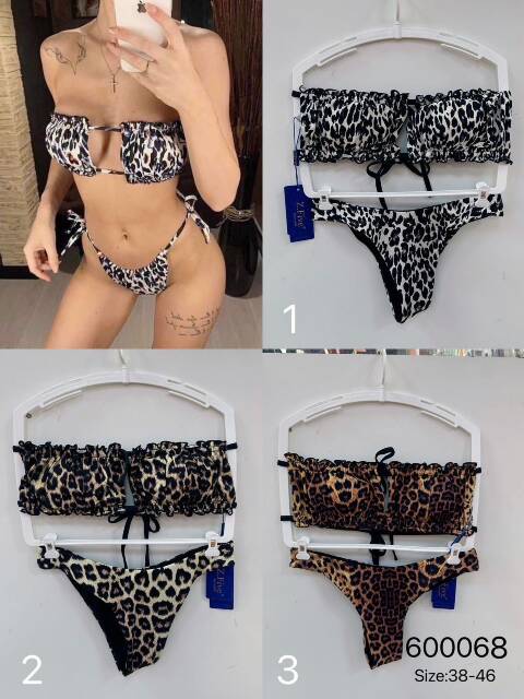 Strój kąpielowy dwuczęściowy 600068 Mix kolor 38-46 1