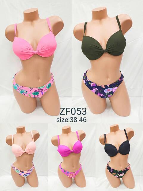 Strój kąpielowy dwuczęściowy ZF053 Mix kolor 38-46 1