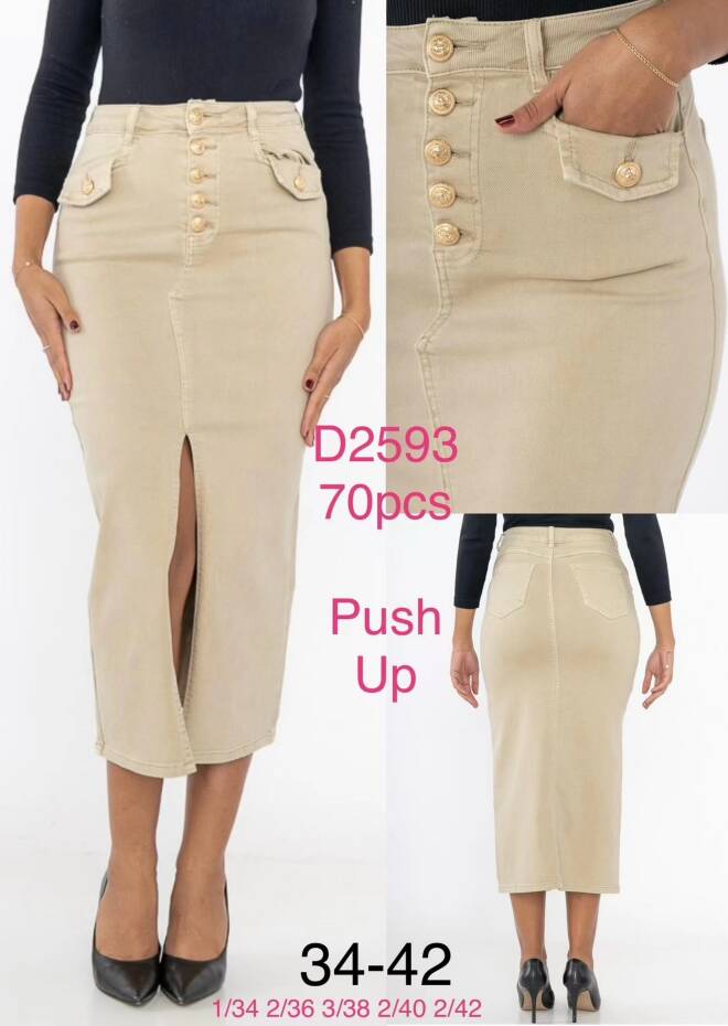 Spodnica damskie D2593 1 kolor  34-42