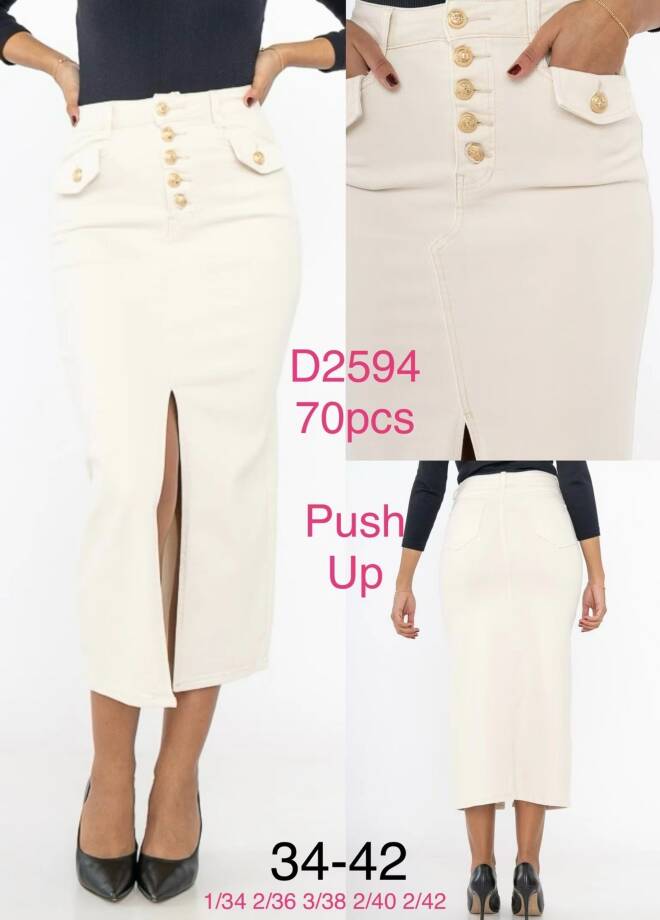 Spodnica damskie D2594 1 kolor  34-42 1