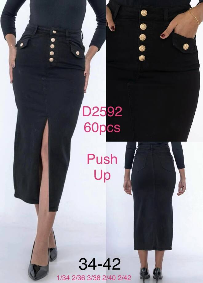 Spodnica damskie D2592 1 kolor  34-42 1