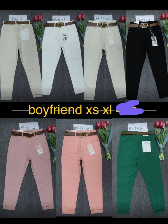 Jeansy damskie 2827 1 kolor  XS-XL