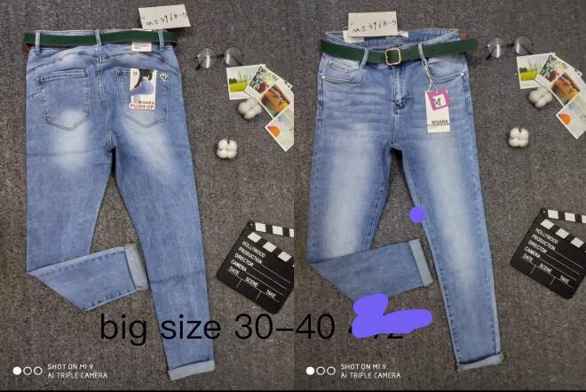 Jeansy damskie 2832 1 kolor  30-40 1