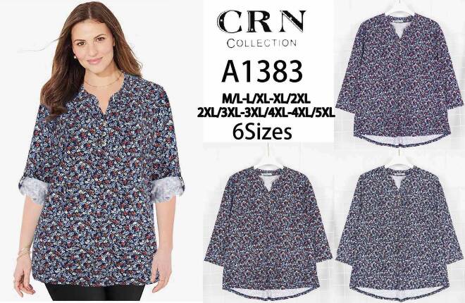 Koszula damskie A1383 Mix KOLOR  M-5XL
