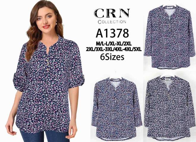 Koszula damskie A1378 Mix KOLOR  M-5XL