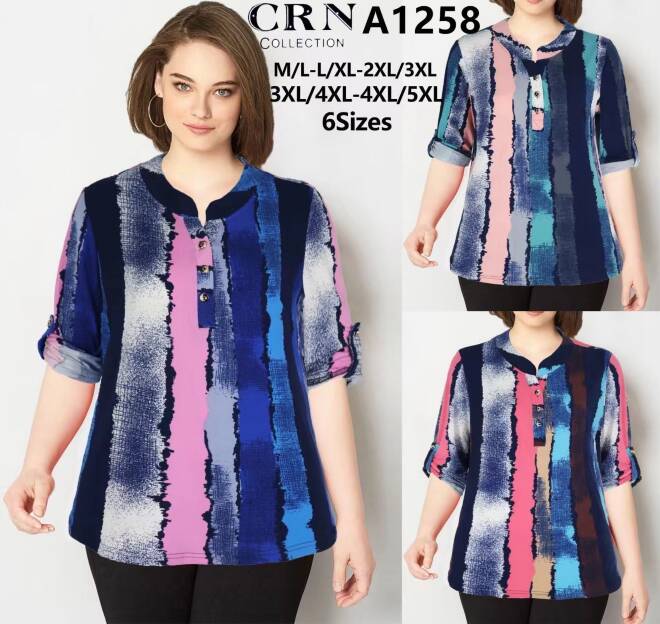 Koszula damskie A1258 Mix KOLOR  M-5XL 1