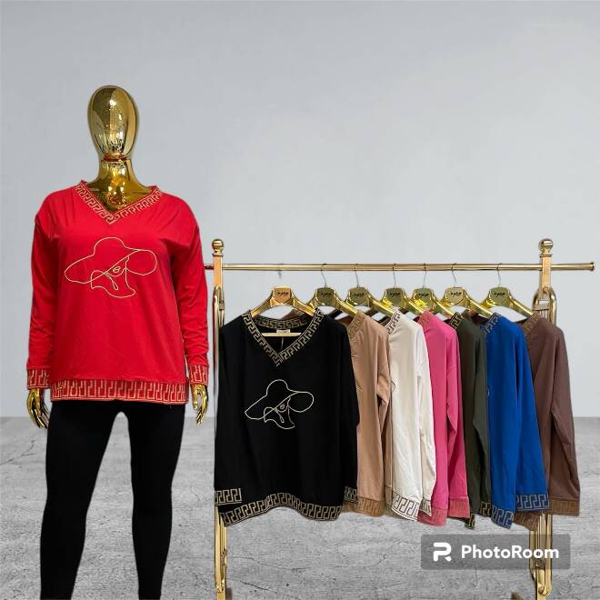 Bluzka damskie 3307 1 Kolor  Standard (Towar Tureckie)