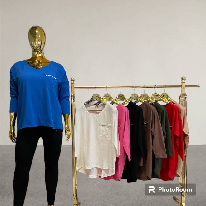 Bluzka damskie 3310 1 Kolor  Standard (Towar Tureckie)