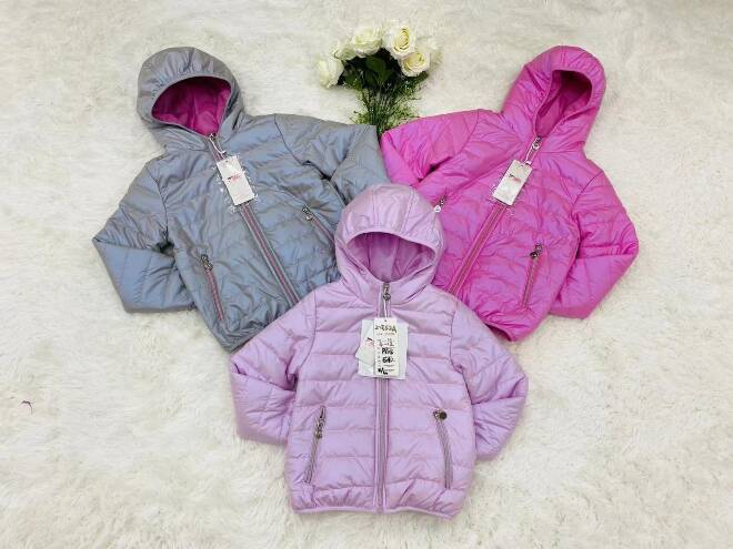 Kurtka dziewczęca 3351 Mix KOLOR  4-12 1