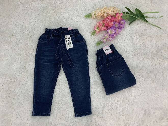 Jeansy dziewczęce 3400 1 kolor  4-12 1