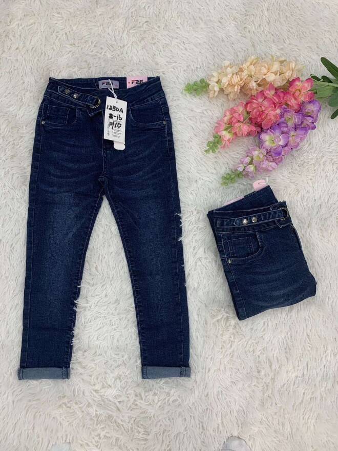 Jeansy dziewczęce 3409 1 kolor  8-16 1