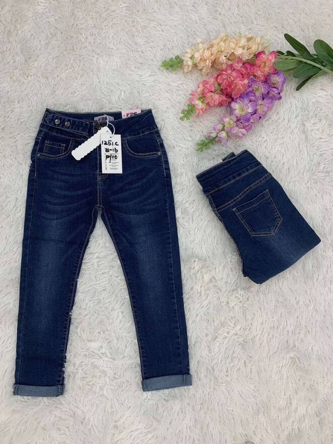 Jeansy dziewczęce 3410 1 kolor  8-16 1