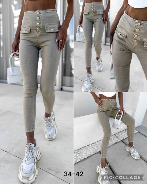 Jeansy damskie 0751 1 kolor 34-42