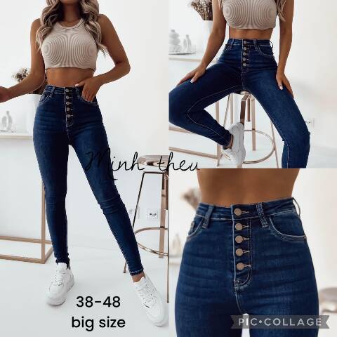 Jeansy damskie 0755 1 kolor 38-48 1