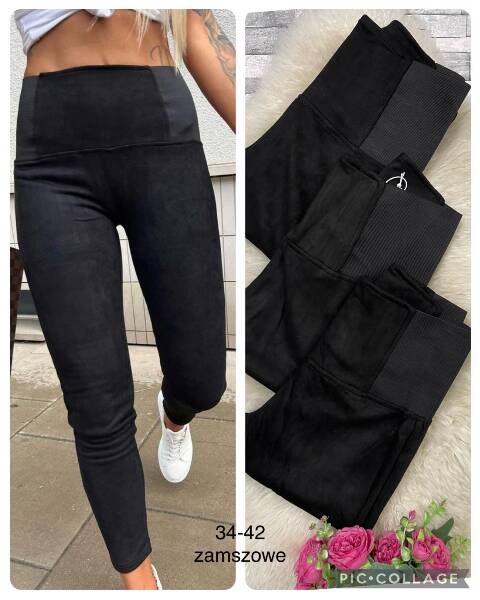 Spodnie z eko-skóry damskie 0759 1 kolor 34-42 1