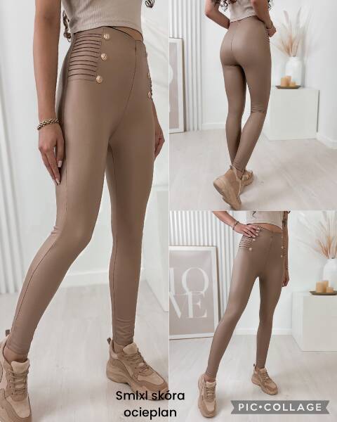 Spodnie z eko-skóry damskie 0767 1 kolor S-XL 1