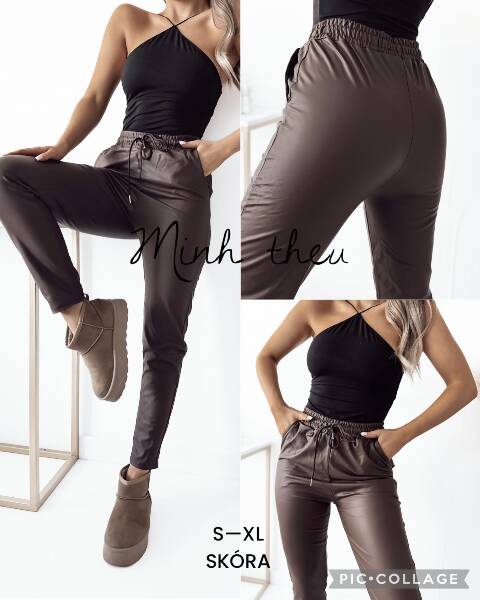 Spodnie z eko-skóry damskie 0770 1 kolor S-XL 1