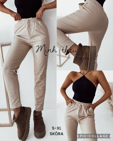 Spodnie z eko-skóry damskie 0773 1 kolor S-XL 1