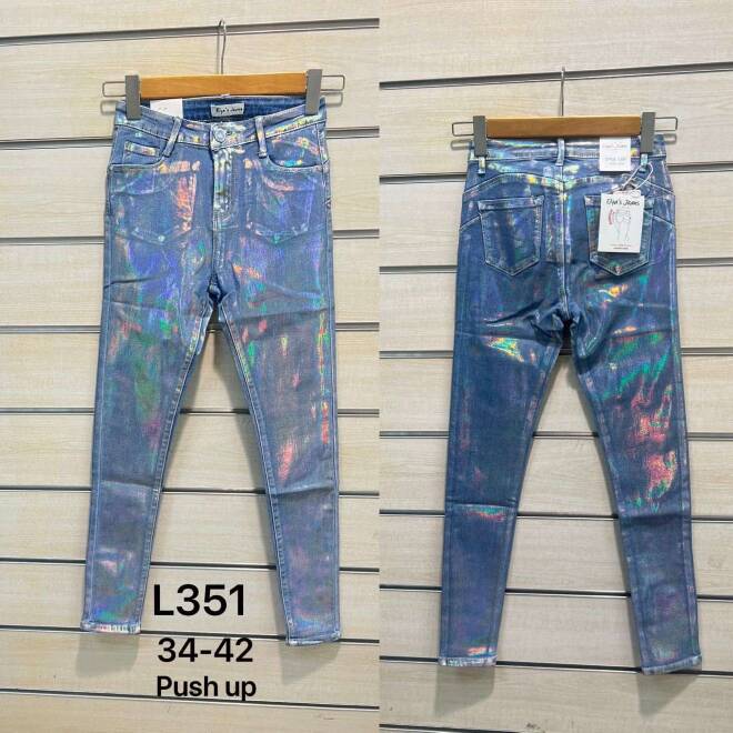 Jeansy damskie L351 1 kolor  34-42 1