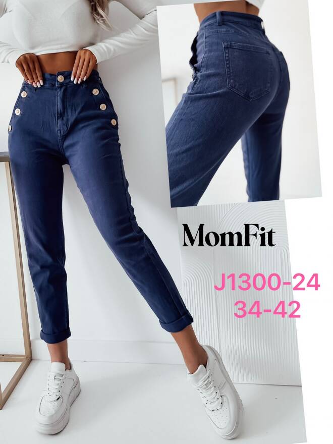 Jeansy damskie J1300-24 1 kolor  34-42