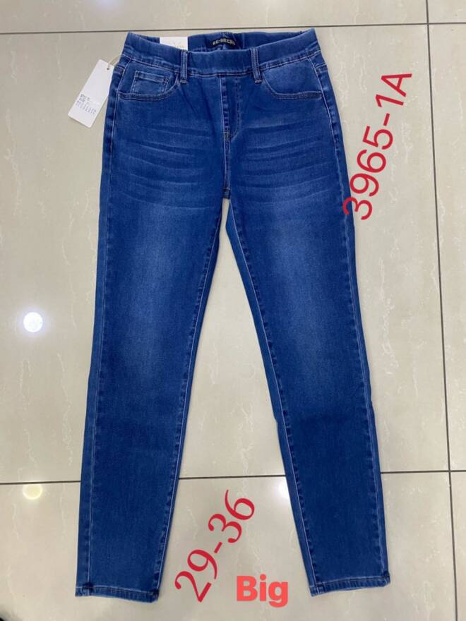 Jeansy damskie 3965-1A 1 kolor  29-36 1