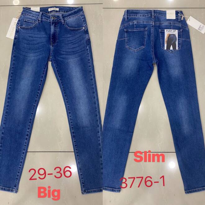 Jeansy damskie 3776-1 1 kolor  29-36
