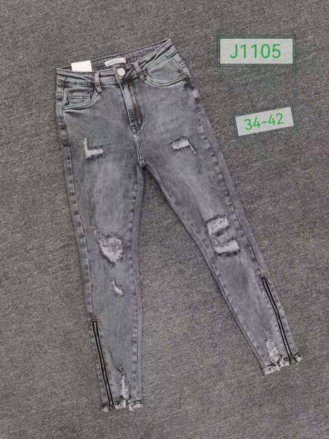 Jeansy damskie J1105 1 kolor  34-42