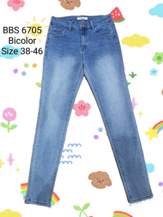 Jeansy damskie BBS6705 1 kolor  38-46 1