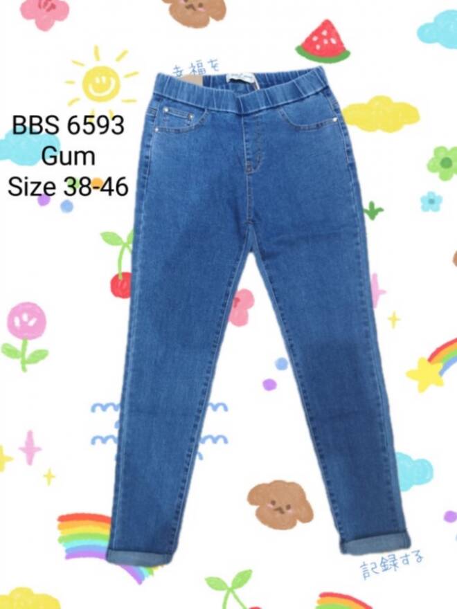 Jeansy damskie BBS6593 1 kolor  38-46